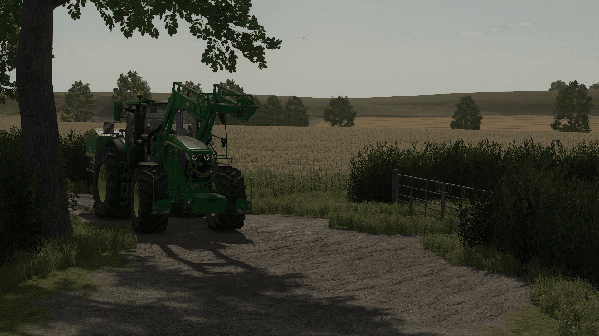 Spreading fert with the JD